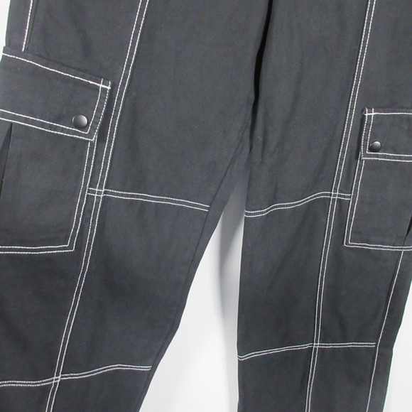 Empyre Alani Relax Loose Fit Pants Women S Black Low Rise Cargo Streetwear 604 - Picture 6 of 14